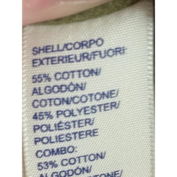 Rebecca Minkoff "I Feel Love" Sweatshirt Olive Green Cropped Women's Size M - Picture 11 of 12